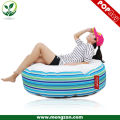 Listras azuis limpo &amp; grande beanbag conciso cama